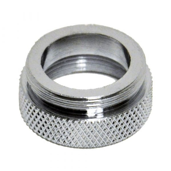 Danco 3/4 in.-27F x 55/64 in.-27M Chrome Male/Female Aerator Adapter for Kohler and Price Pfister Faucets