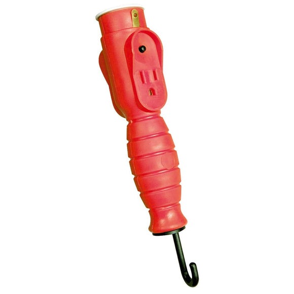 Woods Plastic 4 In. W. x 11 In. L. x 2 In. D. Orange Trouble Light Handle