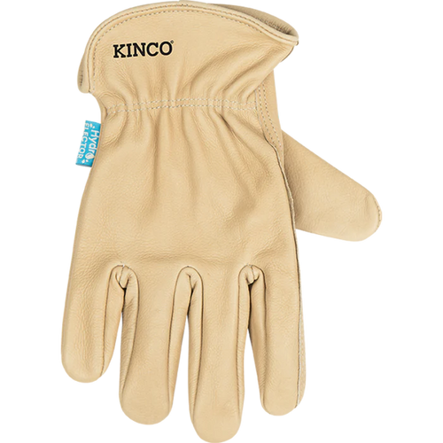 Kinco Hydroflector™ Water-Resistant Premium Grain Cowhide Driver Glove (Tan Large)