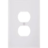 Leviton 1-Gang Smooth Plastic Oversized Outlet Wall Plate, White