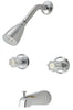 DUAL HANDLE TUB AND SHOWER CHROME FINIS