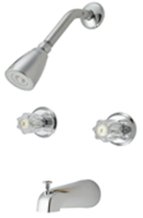 DUAL HANDLE TUB AND SHOWER CHROME FINIS