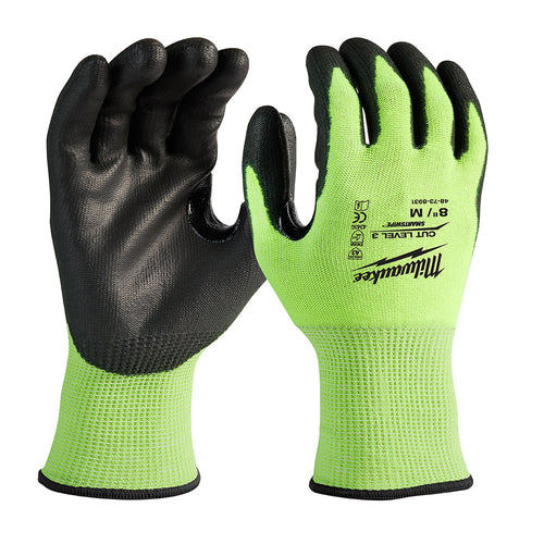 High Visibility Cut Level 3 Polyurethane Dipped - M