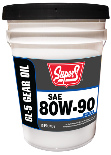 Super S SAE 80W-90 GL-5 Gear Oil 5 Gallon