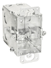 Southwire 3 X 2 Cut In Switch Box, 2-1/2 Deep - Gangable, W/ Romex Clamps