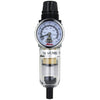 Milton Industries 1/4 NPT Polycarbonate Mini Piggyback FR Duo Filter-Reducer with Gauge