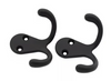 National N830-597 Double Clothes Hook Matte Black