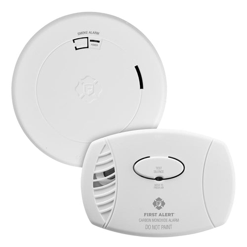 First Alert 10-Year Battery Smoke Alarm and Battery-Operated Carbon Monoxide Alarm Value Pack