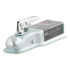 Curt 2 Straight-Tongue Coupler with Posi-Lock (3 Channel, 3,500 lbs, Zinc) #25138