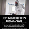 3M™ Paint Project Replacement Cartridge and Filter Kit 6022, Organic Vapor/P95, 1-pair of 6001 Cartridges, 2-pairs of 5P71 Filters