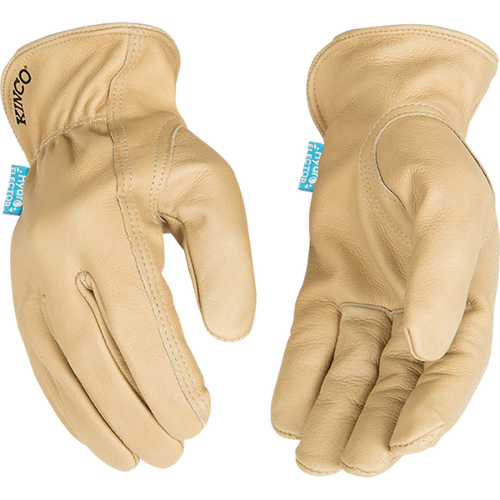 Kinco Hydroflector™ Water-Resistant Premium Grain Cowhide Driver Glove (Tan Large)