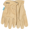 Kinco Hydroflector™ Water-Resistant Premium Grain Cowhide Driver Glove (Tan Large)