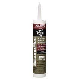 Kitchen & Bath Sealant, Clear Silicone, 10.1-oz.