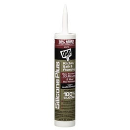 Kitchen & Bath Sealant, White Silicone, 10.1-oz.