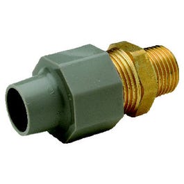 PEX Pipe Fitting, Compression Coupling, 1/2 Copper Tube x 1/2-In. MPT