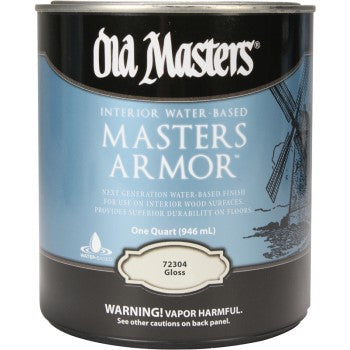 Old Masters 72304 Mastor Armor Interior Polyurethane Finish, Gloss ~ Quart