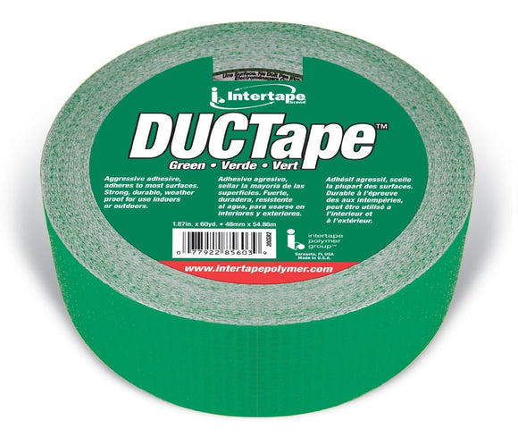Intertape AC20 Colors 9 MIL Colored Utility Duct Tape (1.87 in. x 60 Yard, Green)