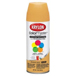 Colormaster Spray Paint, Indoor/Outdoor Use, Gloss Bauhaus Gold, 12-oz.