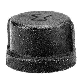 Pipe Fitting, Cap, Black, 3/8-In.