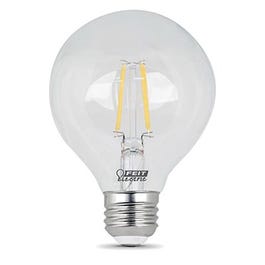 LED Light Bulb, G25, Clear, 500 Lumens, 5-Watts