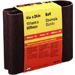 4 x 24-In. 80-Grit Cloth Sanding Belt