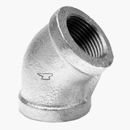 Pipe Fitting, Galvanized Elbow, 45-Degree, 2-In.