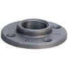 Pipe Fitting, Black Floor Flange, 1-1/4-In.