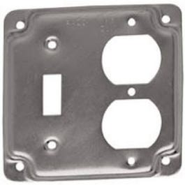 4-Inch Flat Corner Square Single Toggle Switch