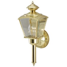 100-Watt Polished-Brass Coach-Style Wall Lantern