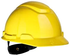 3M™ Hard Hat H-702R Yellow 4-Point Ratchet Suspension