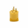 Eaton Cooper Wiring Arrow Hart Straight Blade Plug 20A, 250V Yellow