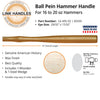 Seymour 14 Ball Pein Machinist Hammer Handle For 16 to 20 Oz Hammers
