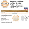 Seymour Midwest 16 Engineer's or Blacksmith's Hammer Handle, oval eye, for 3 to 4 lb. Hammers