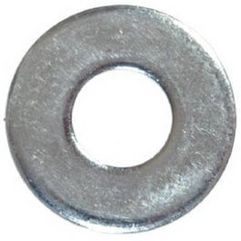 Flat Washers, Wide Pattern, Zinc-Plated Steel, 1/2-In., 25-Lbs.