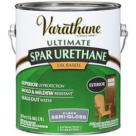 Exterior Spar Urethane Wood Finish, Oil-Based, Semi-Gloss, 1-Gallon