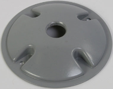 COVER ROUND SINGLE 1/2  HOLE-GRAY