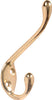 BRASS PLATED GARMENT HOOK