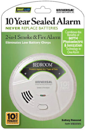 SMOKE DETECTOR 2 N 1 10 YR BATTERY WT