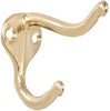 BRASS PLATED COAT/HAT HOOK