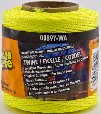 TWINE #18X250 TWIST YELLOW NYLON SEINE