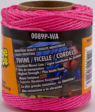 TWINE #18X250 TWIST PINK NYLON SEINE