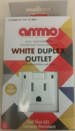 15 AMP SELF TEST GFCI WHITE