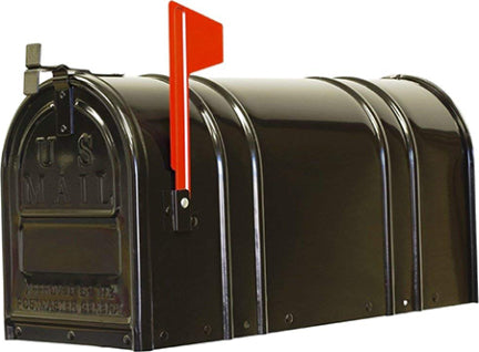 MAILBOX BLACK RURAL