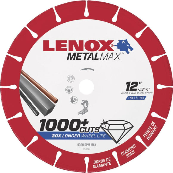 Lenox MetalMax 12 In. Segmented Rim Dry Cut Diamond Blade