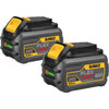 DeWalt Flexvolt 20 Volt and 60 Volt MAX Lithium-Ion 6.0 Ah Tool Battery (2-Pack)