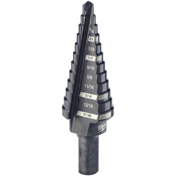 Milwaukee 3/16 In. - 7/8 In. #4 Step Drill Bit, 12 Steps