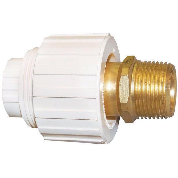 Genova 1/2 In. x 1/2 In. Slip x MIP CPVC Transition Brass Union