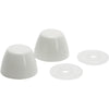 Fluidmaster White Plastic Snap-On Toilet Bolt Caps (2-Pack)