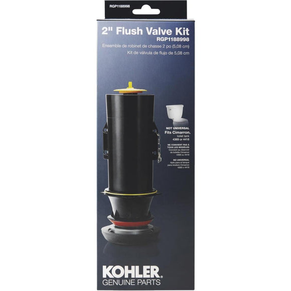 Kohler 2 In. Toilet Canister Flush Valve Repair Kit for Cimarron K-4418/K-4369 Toilets