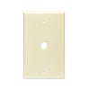 Leviton 1-Gang Plastic Ivory Telephone/Cable Wall Plate with 0.312 In. Hole